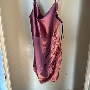 BCX dress size 15 98% polyester 3% spandex, SATIN ASYMMETRICAL SHEATH DRESS